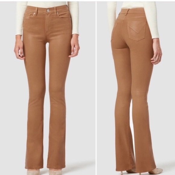 Anthropologie | Hudson Barbara Coated Bootcut Jeans in Toffee Size 33 - Picture 10 of 16